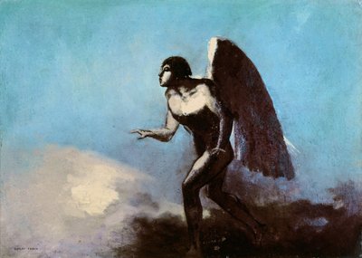 The Winged Man or, Fallen Angel by Odilon Redon